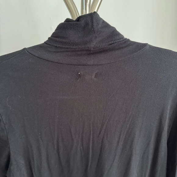 L’AGENCE Basic Black Turtleneck 3/4 Sleeve Soft Top Size M - Picture 6 of 8